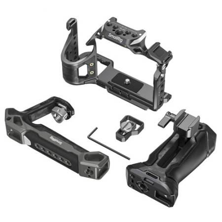 SmallRig 6031 Rhinoceros - zestaw (klatka, uchwyt górny i boczny, zacisk HDMI) do Sony Alpha 7 V / 7R V / 7 IV / 7S III / 7R IV - zawartość zestawu